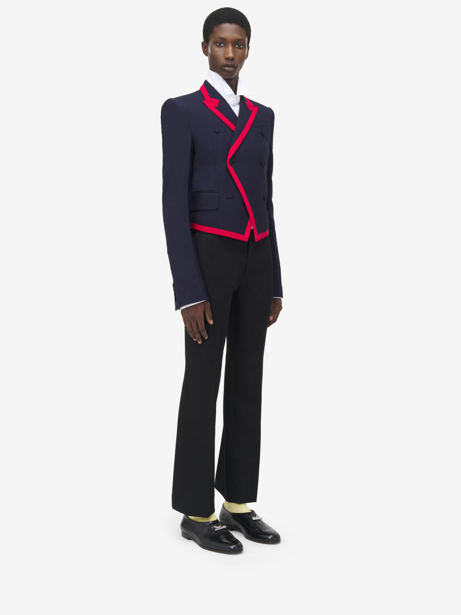 ALEXANDER MCQUEEN - Binding Shrunken Blazer - Item 830934QUAAC4100